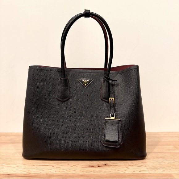 Prada Saffiano Large Double Bag (discontinued) - Picture 1 of 16